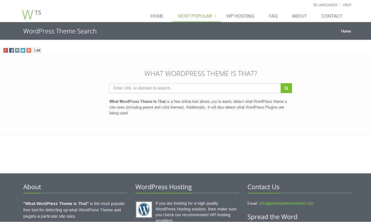 scoprire il tema e i plugin di un sito in wordpress what wordpress theme is that