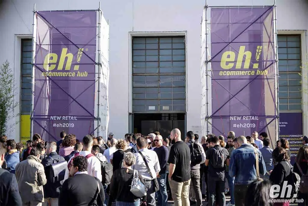 L’entrata di Ecommerce HUB 2019 all’ex Tabacchificio Centola