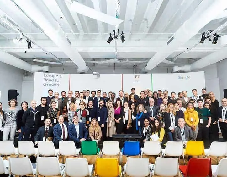 La platea della conferenza di Google