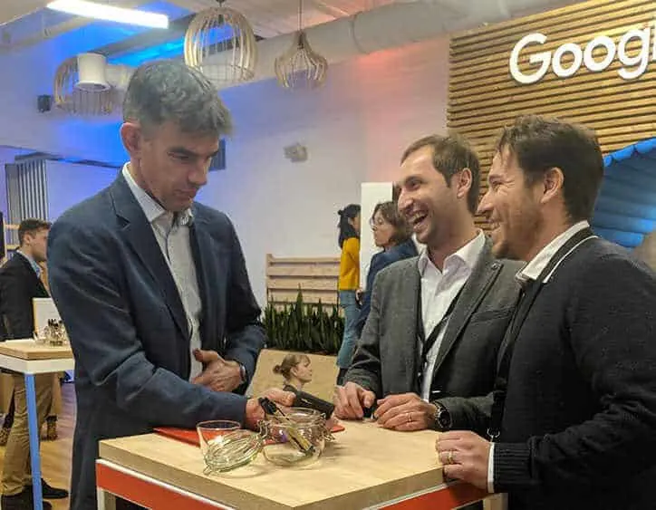 Orazio Del Vecchio con il team di Google