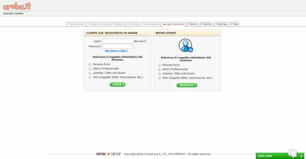 Comprare Dominio Aruba Comprare Dominio Aruba